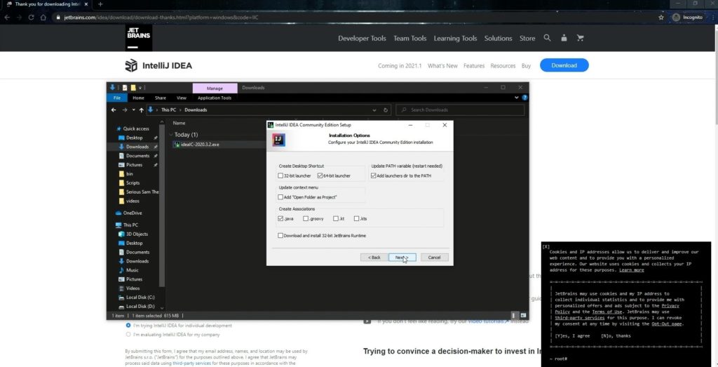 how to add intellij idea project to github